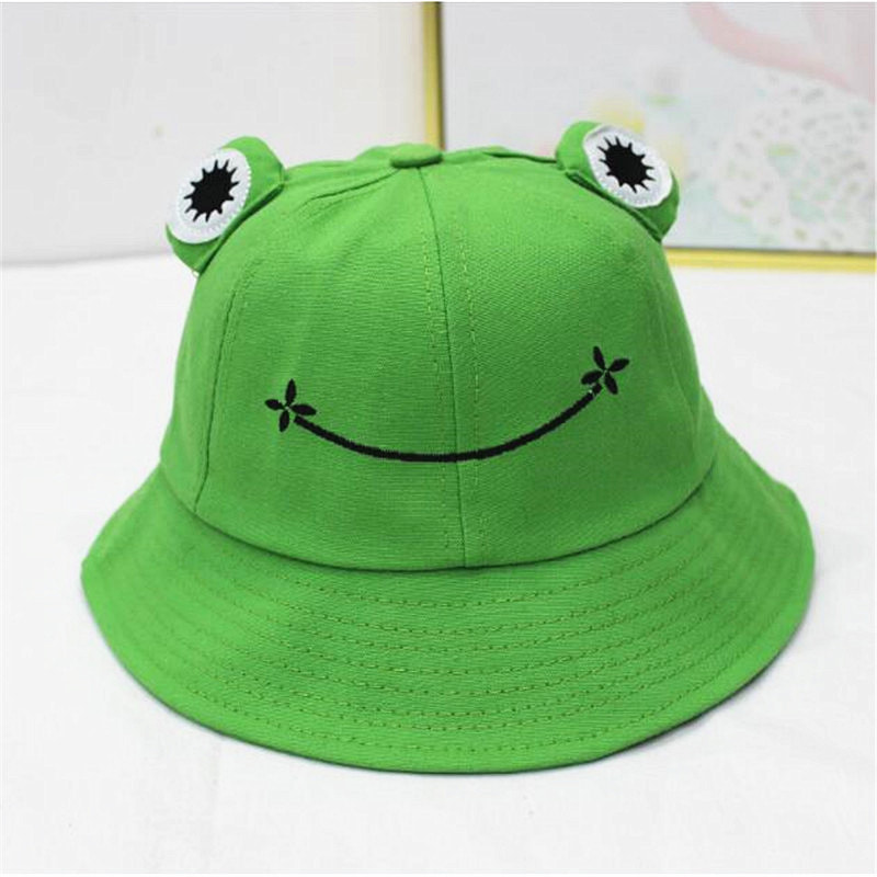 BK00040 Big Eyes Frog Barn Personlighet Sunbonnet Bucket Hat