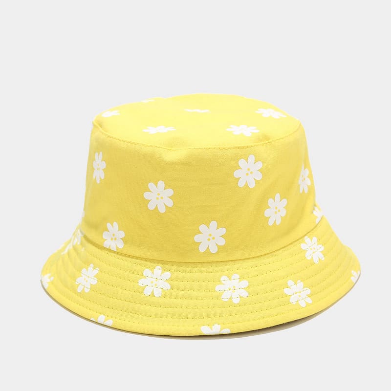BK00065 Blomstertrykk Bøttehatt for damer