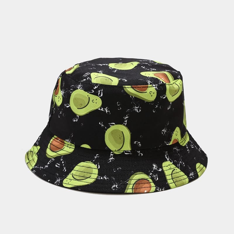 BK00059 Blomsterfruktmønster bøttehatt