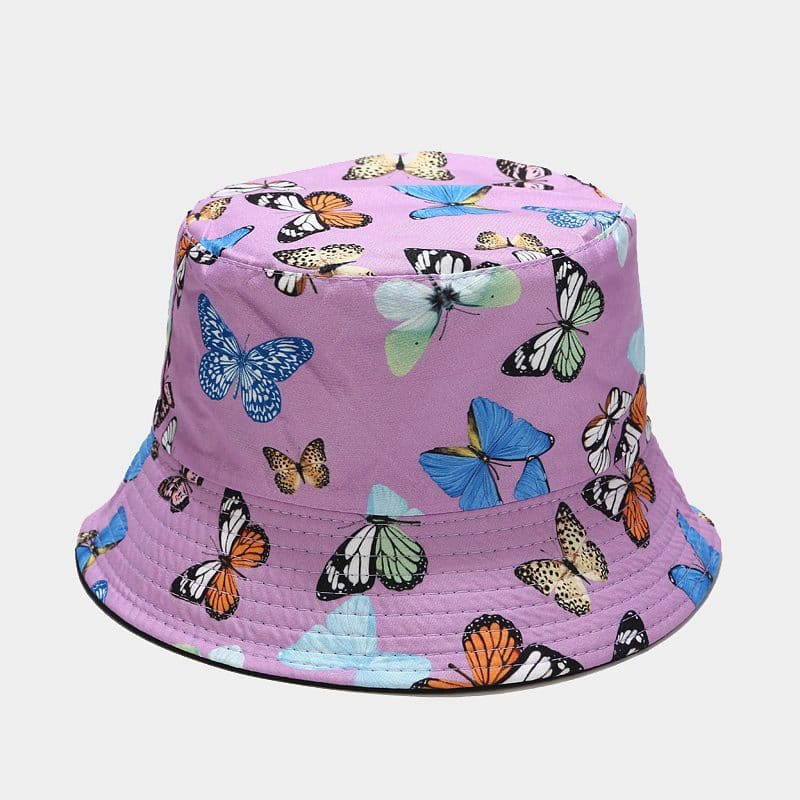 BK00057 Fargerik Butterfly Pattern Bucket Hat