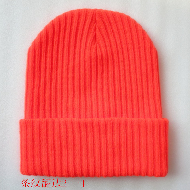H00008 Dobbeltlags lue ren strikket lue