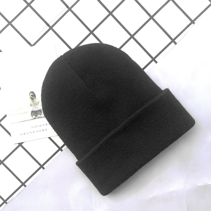 H00011 Basic Beanie Kids strikket lue