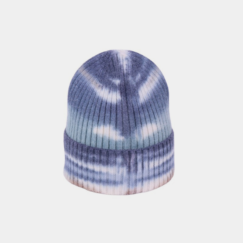 H00034 Tie-dyed europeisk og amerikansk Casual strikket lue