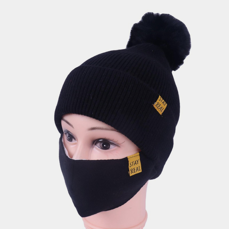H00032 Maskesett for strikket lue