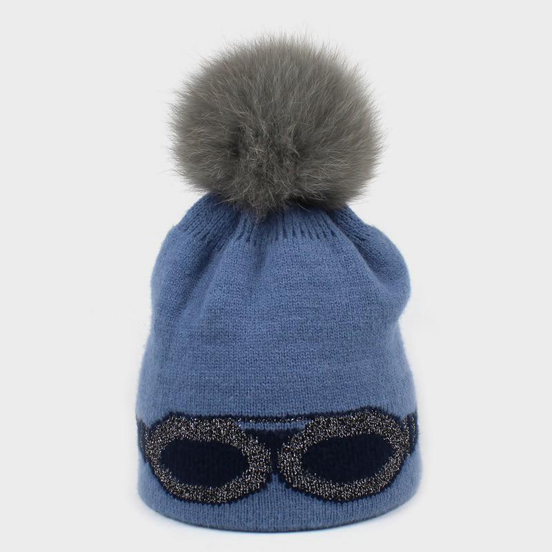 H00095 10% Ull 90% Børstet Garn Voksen Jacquard strikket lue H00095 10% Ull 90% Børstet Garn Voksen Jacquard strikket lue