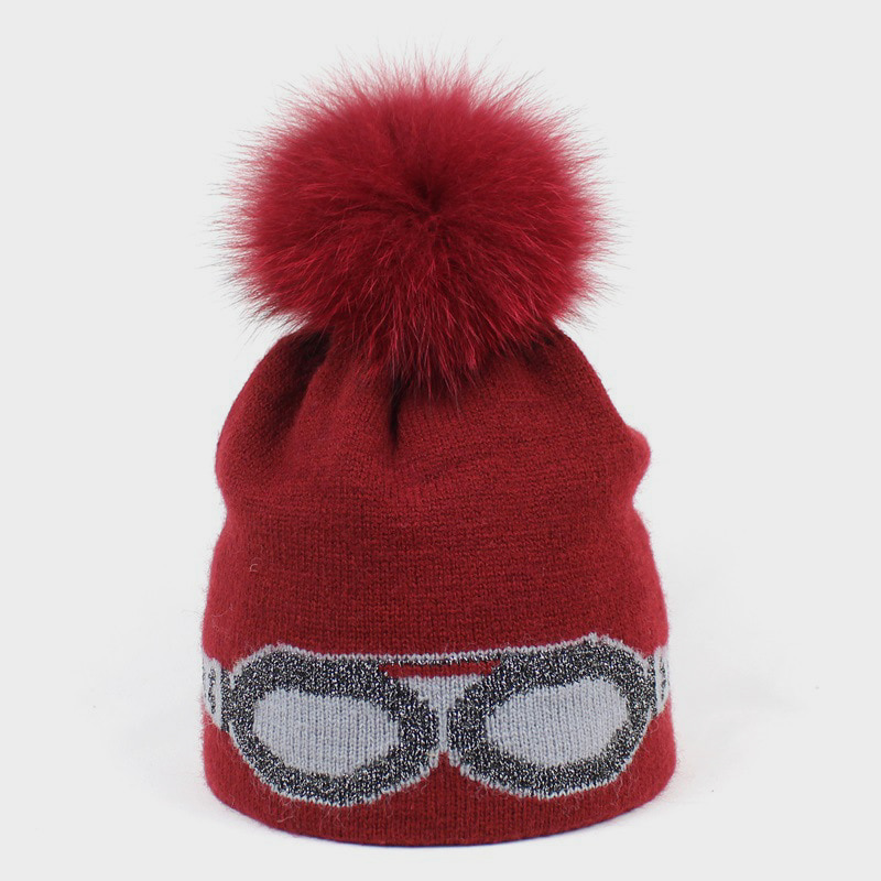 H00095 10% Ull 90% Børstet Garn Voksen Jacquard strikket lue H00095 10% Ull 90% Børstet Garn Voksen Jacquard strikket lue