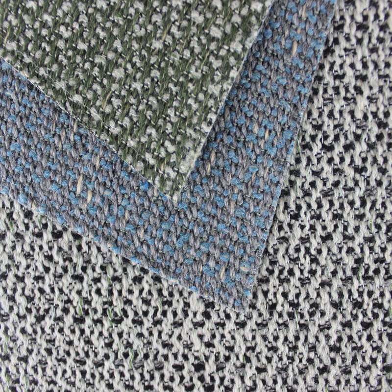 SM-A0031 Dobbel farge vevd polyester imitert linsofastoff