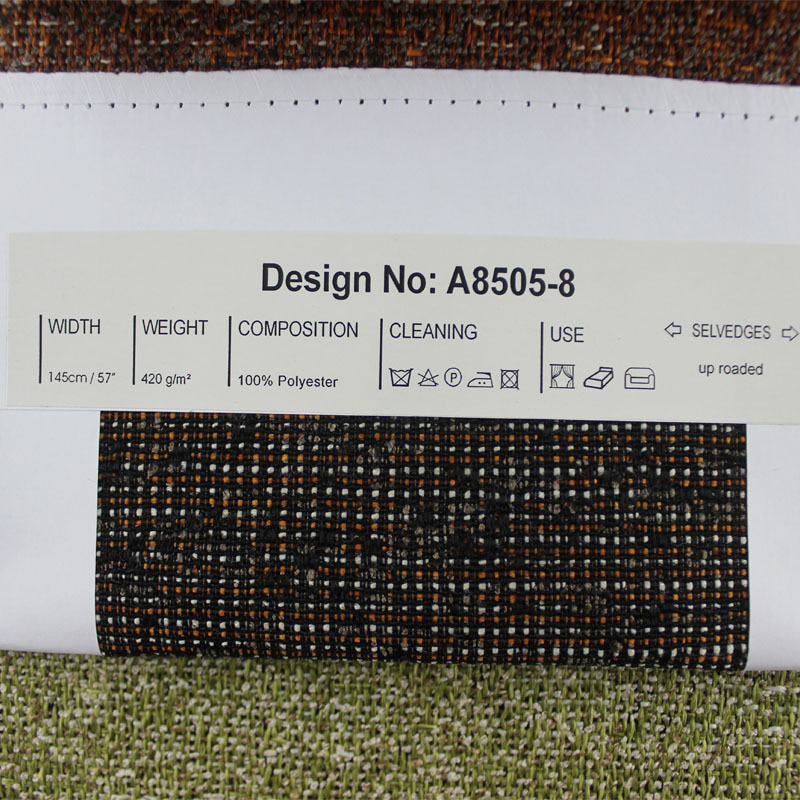 SM-A0033 Dobbelfarge Grovt lin Imitert linsofastoff