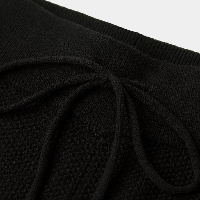 ML2237 Mid waist tykk høy tetthet uformelle strikkebukser ML2237 Mid waist tykk høy tetthet uformelle strikkebukser