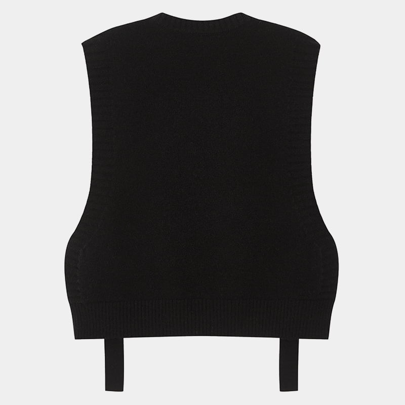 ML2217 Kul stil mote vintage strikket genservest ML2217 Kul stil mote vintage strikket genservest