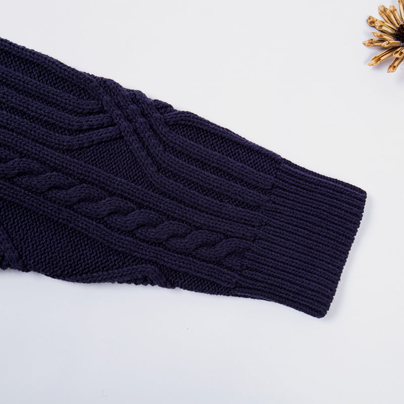 SM-K0032 Høst/vinter kvinners V-hals ensfarget strikket jacquardkjole SM-K0032 Høst/vinter kvinners V-hals ensfarget strikket jacquardkjole