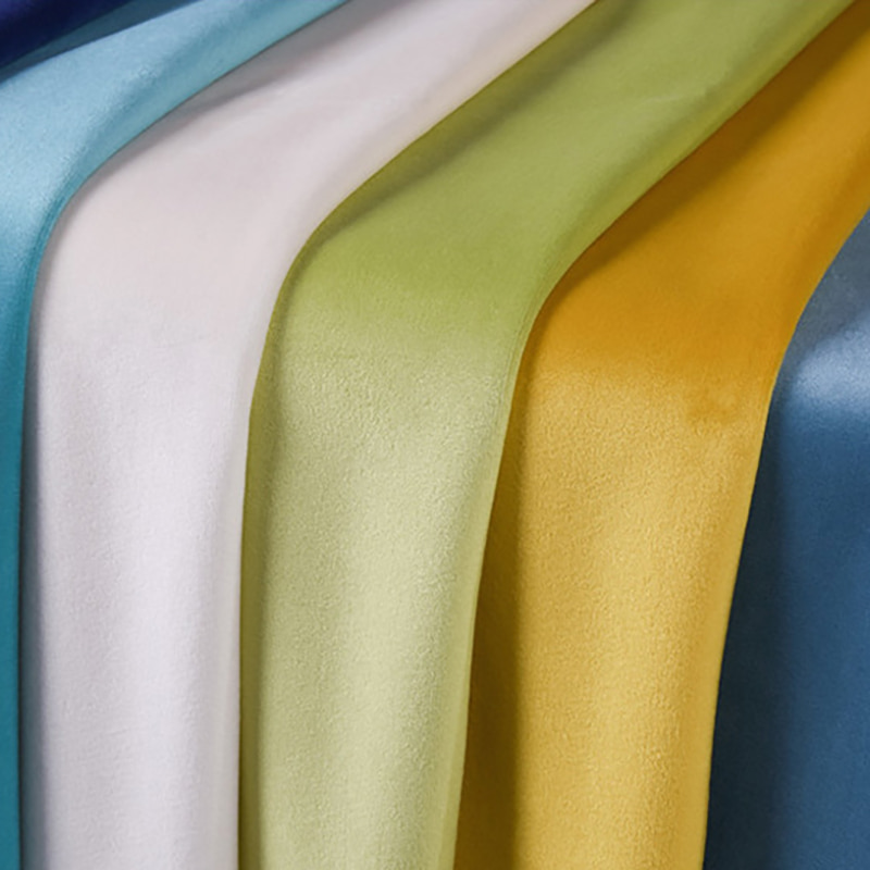 SM-B0001 160 Farger 300 GSM 100 % Polyester Dutch Velvet Flanelette Sofastoff