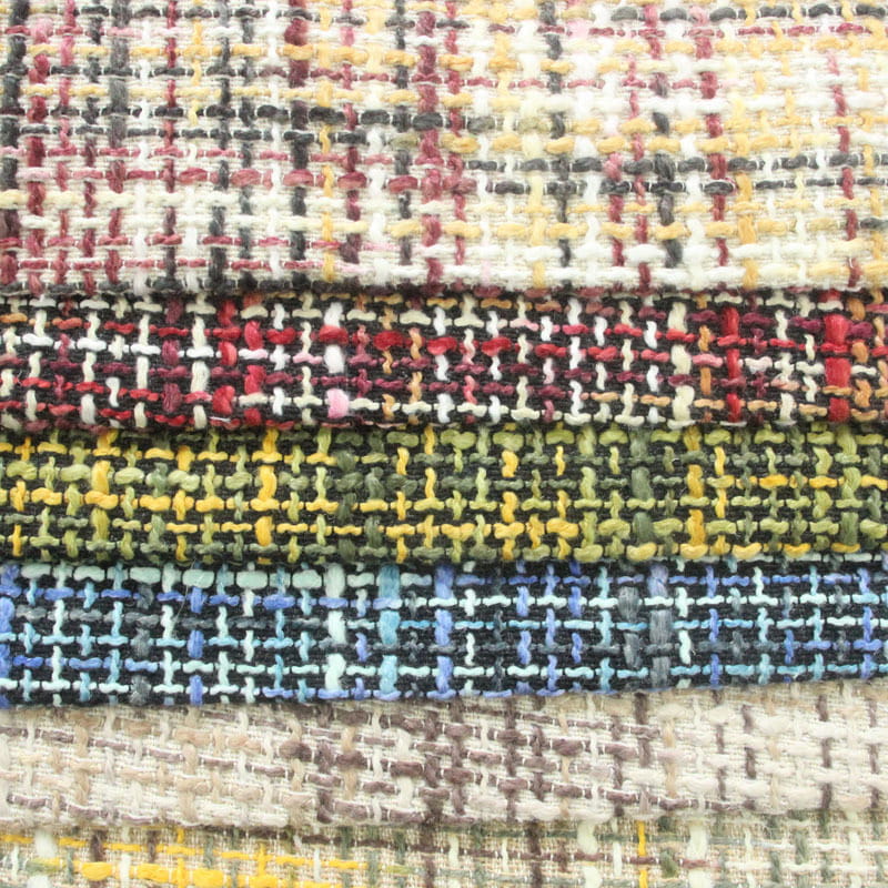 SM-A0030 Bambusseksjon farget fargerik jacquard imitert linsofastoff