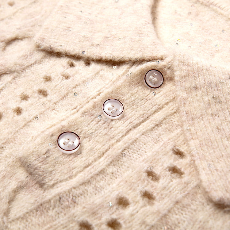 SM-K0012 Vår Høst Polo Lapel Ensfarget Uthult bunnstrikket genser SM-K0012 Vår Høst Polo Lapel Ensfarget Uthult bunnstrikket genser