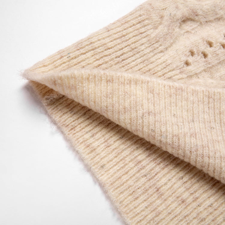 SM-K0012 Vår Høst Polo Lapel Ensfarget Uthult bunnstrikket genser SM-K0012 Vår Høst Polo Lapel Ensfarget Uthult bunnstrikket genser