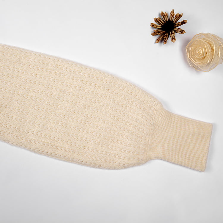 SM-K0020 Høst og vinter ullblanding med rund hals lanterneerme strikket genser for kvinner SM-K0020 Høst og vinter ullblanding med rund hals lanterneerme strikket genser for kvinner