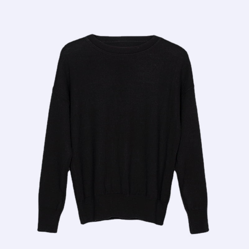 SM-K0048 Kvinne alfabet Jacquard Rundhals Langermet strikket genser SM-K0048 Kvinne alfabet Jacquard Rundhals Langermet strikket genser