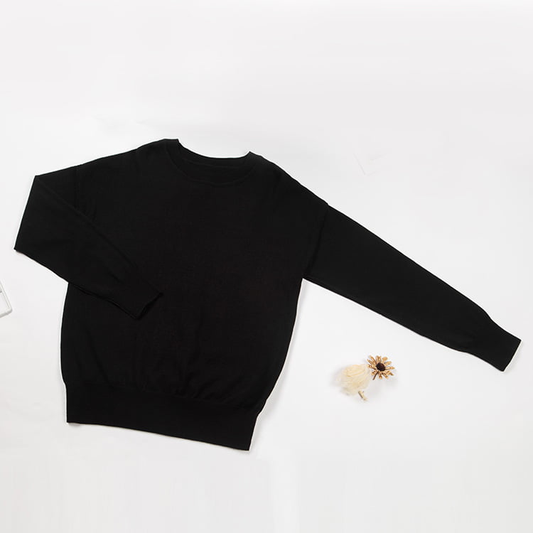 SM-K0048 Kvinne alfabet Jacquard Rundhals Langermet strikket genser SM-K0048 Kvinne alfabet Jacquard Rundhals Langermet strikket genser