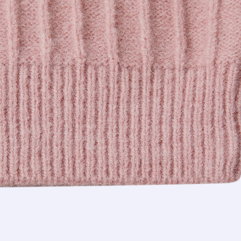 ML2211 Søt rundhals puffermet strikket cardigangenser ML2211 Søt rundhals puffermet strikket cardigangenser