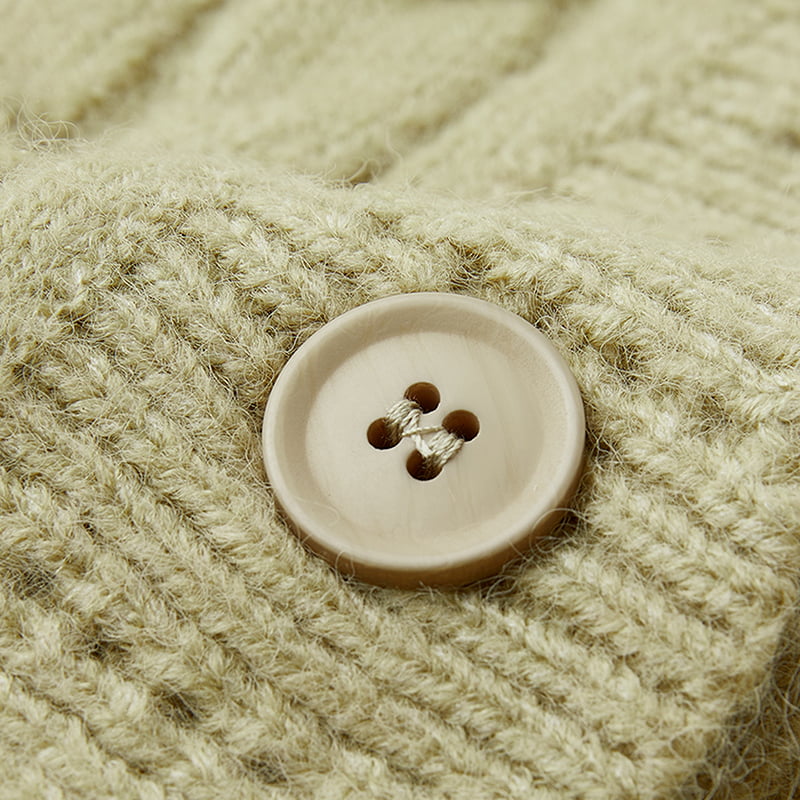 ML2213 Retro japansk avokadogrønn håndlaget strikket cardiganjakke ML2213 Retro japansk avokadogrønn håndlaget strikket cardiganjakke