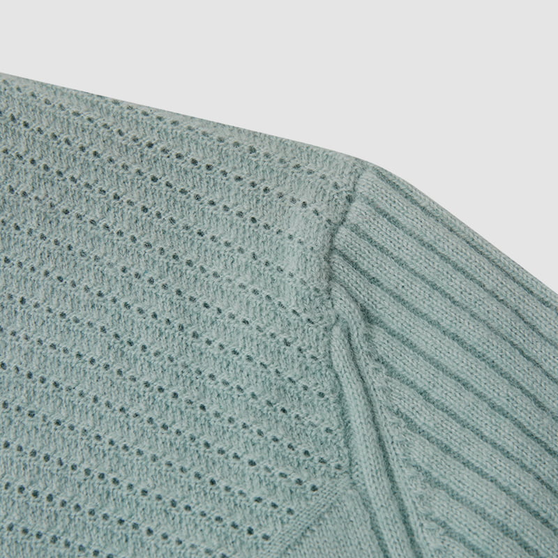 ML2218 V-hals Twist Single-breasted strikket cardigan med kronbladknapper ML2218 V-hals Twist Single-breasted strikket cardigan med kronbladknapper