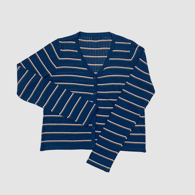SM-K0001 Sommer yttertøy for kvinner Koreansk lin Stripe Sun Block strikket cardigan SM-K0001 Sommer yttertøy for kvinner Koreansk lin Stripe Sun Block strikket cardigan