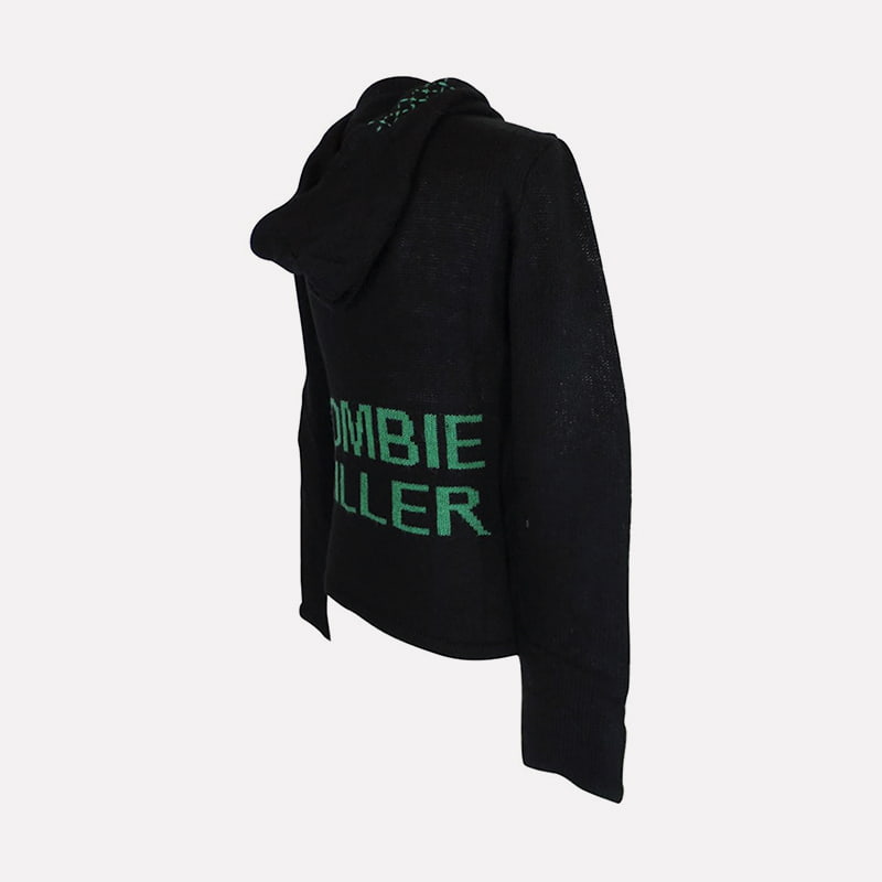 SM-K0098 Strikket genser med hette med monogram Tettstrikket genser SM-K0098 Strikket genser med hette med monogram Tettstrikket genser