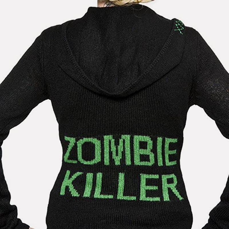 SM-K0098 Strikket genser med hette med monogram Tettstrikket genser SM-K0098 Strikket genser med hette med monogram Tettstrikket genser