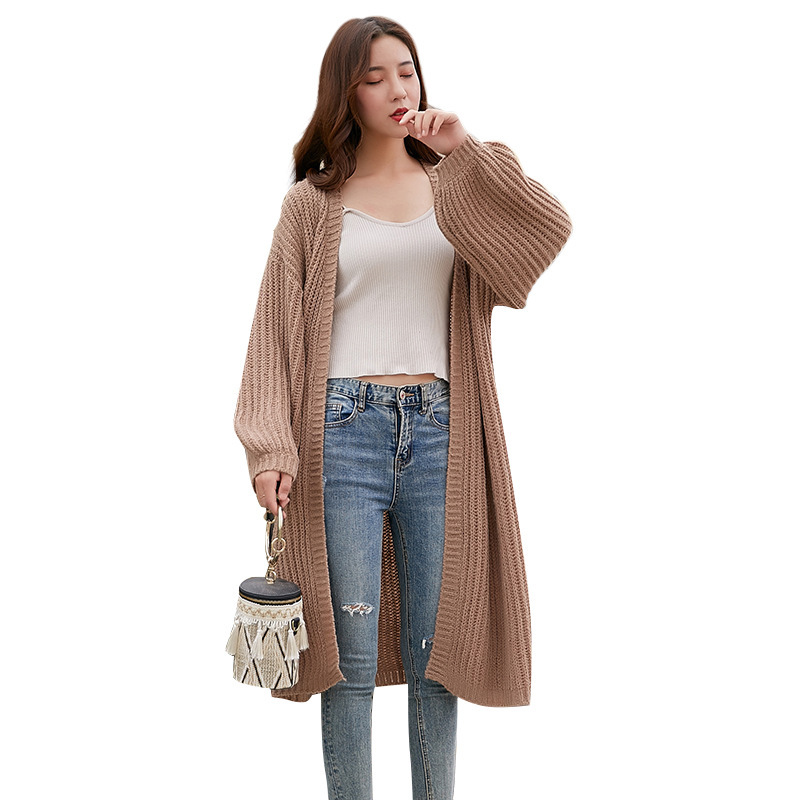 SM-K0103 Lyktermer Medium lengde strikket cardiganjakke SM-K0103 Lyktermer Medium lengde strikket cardiganjakke